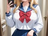 金髪JK えっちな自撮り